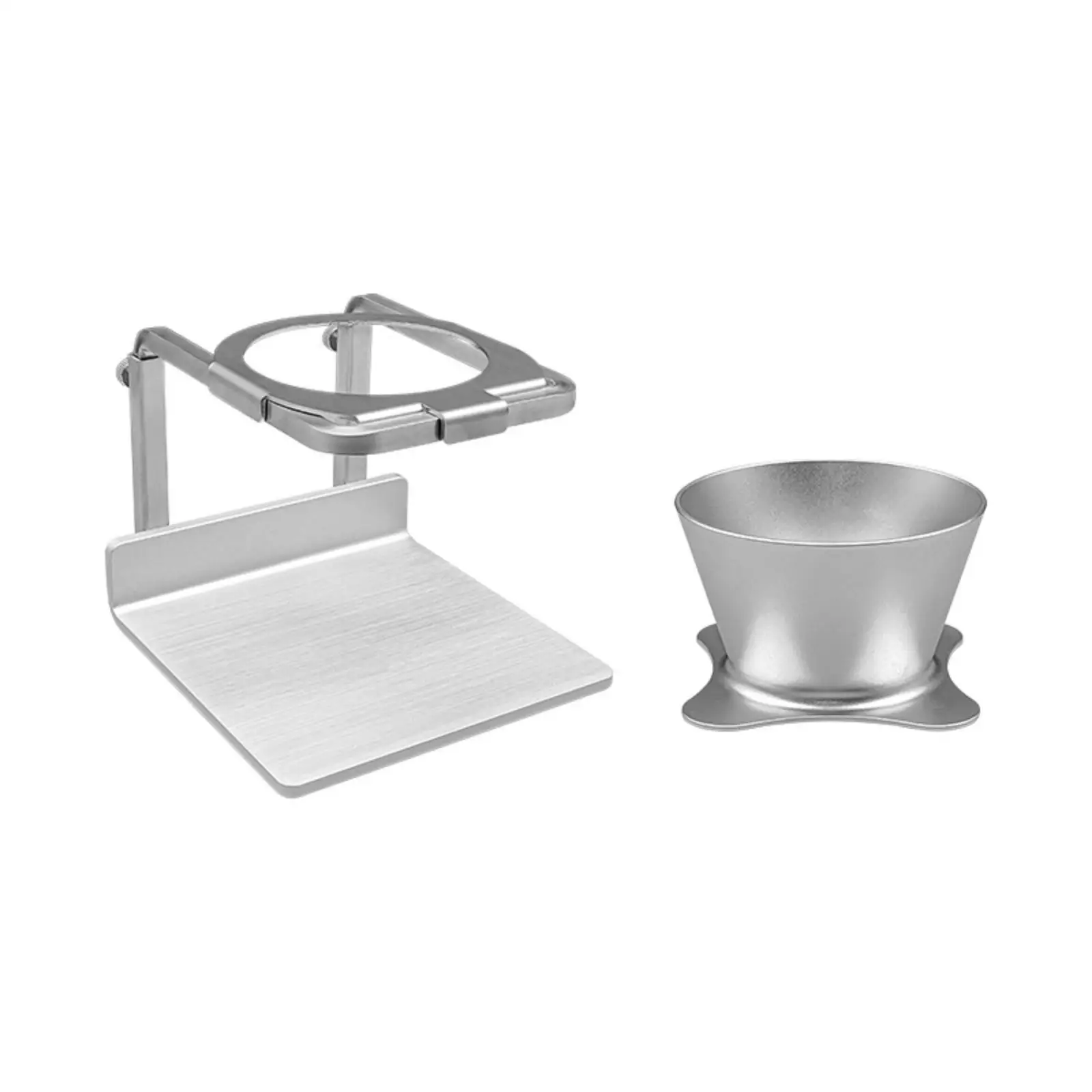 Pour-over Coffee Stand Stainless Steel Pour over Coffee Station Adjustable Height Dripper Holder for Baristas, Countertop,