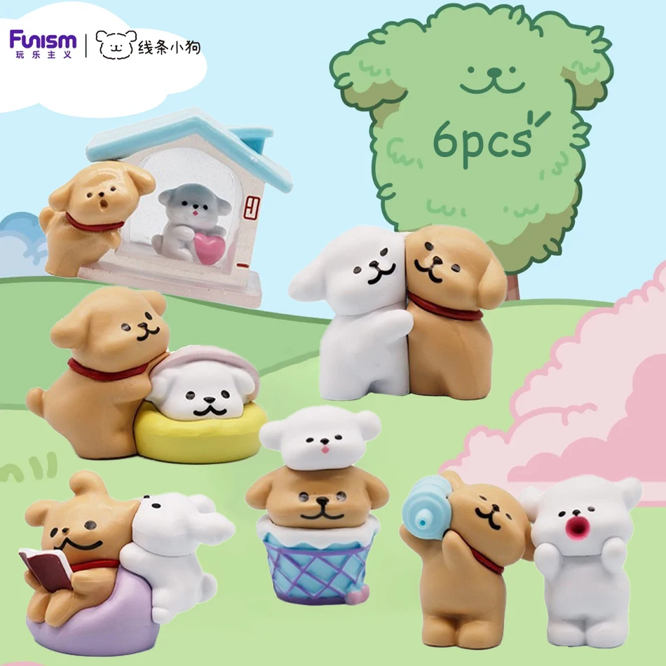 

Новая мальтийская серия Happy Snuggling, хит продаж, трендовые игры, слепые коробки, милая модель куклы, украшения для рабочего стола, украшения, игрушки, подарок