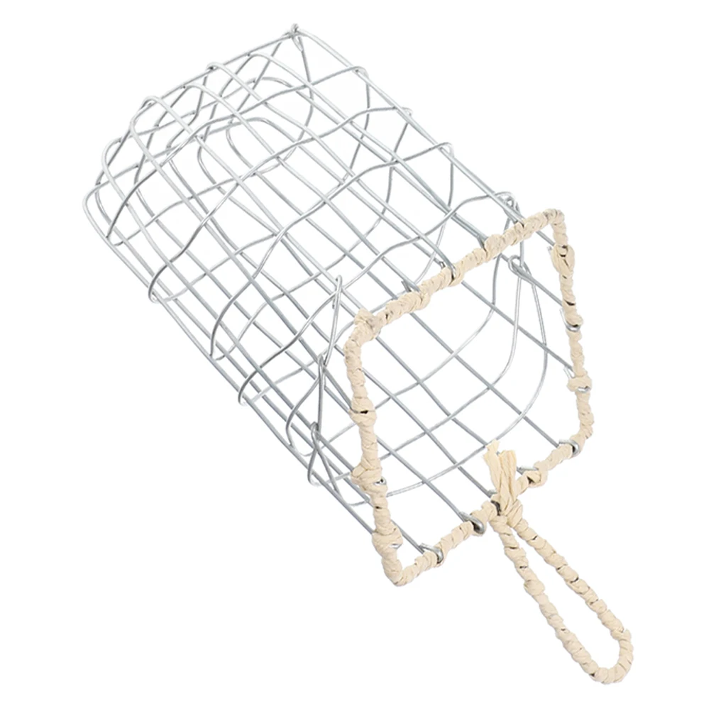 

Iron Storage Basket for Kitchen Wall Organizer Handcrafted Wire Baskets Fruit Bread Pantry Hanging Storage Solution