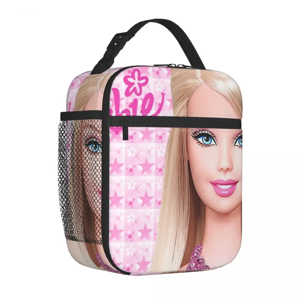 Barbie Pink Girls Y2K Insulated Lunch Bag Cooler Meal Container High Capacity Lunch Box Tote Men Women Office Outdoor