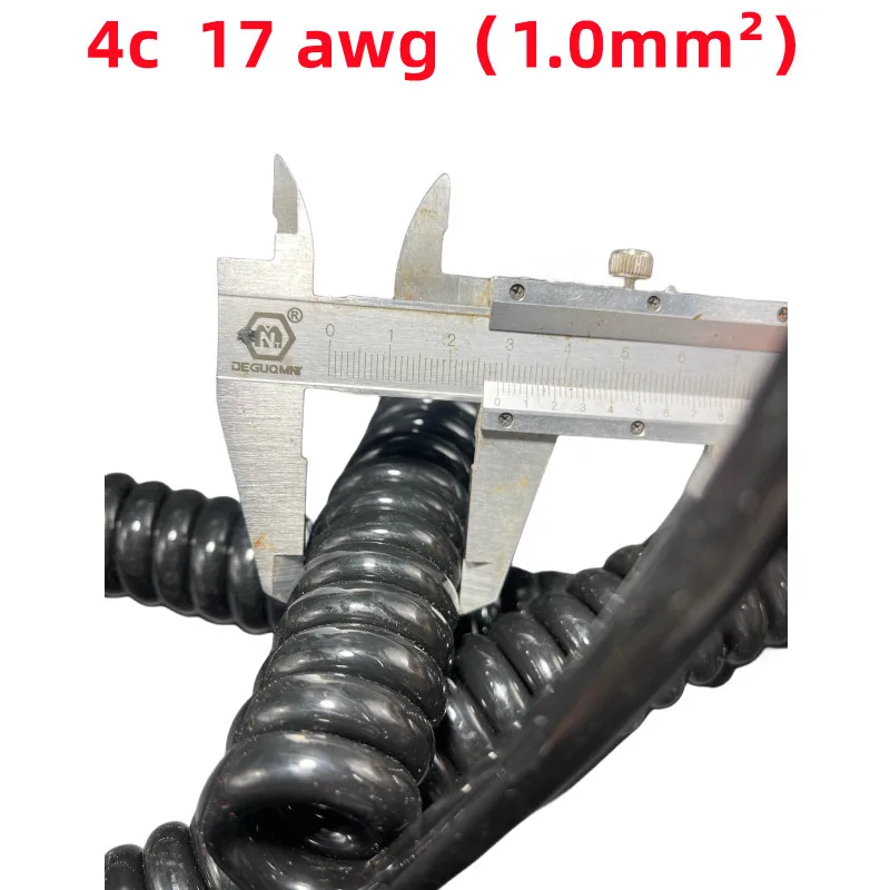 Imagem -03 - Esticar pu Primavera Fio do Cabo Fio Telescópico Espiral Core 18 17 15 13 11 Awg 10 m