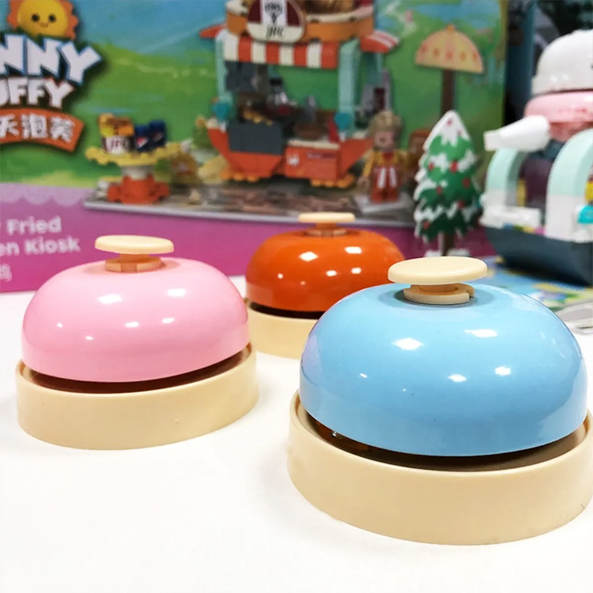 2Pcs Large Answer Bell Ring Ring Bell Creative Gift Restaurant Bar Ring Table Bell Toy Accessories