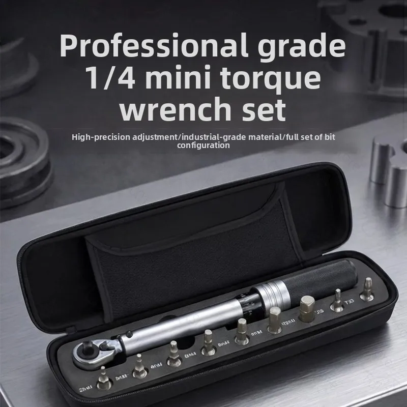Torque Wrench Bit Set 1 4 Drive Preset Adjustable 10 Piece JTC