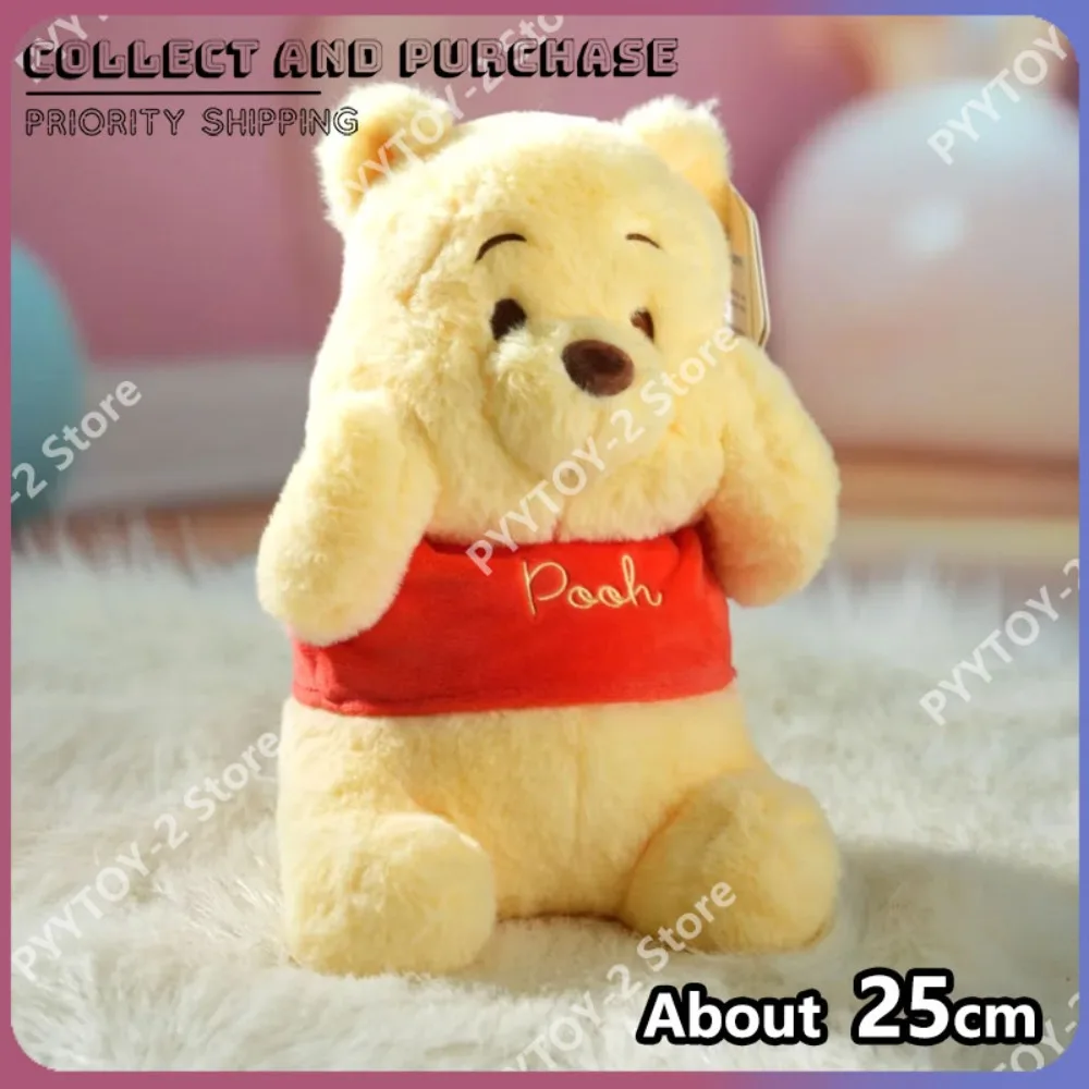 

Плюшевая кукла Disney Winnie The Pooh, милая мультяшная игрушка-компаньон для сна, украшение для дома, милые мягкие игрушки-подушки, подарки