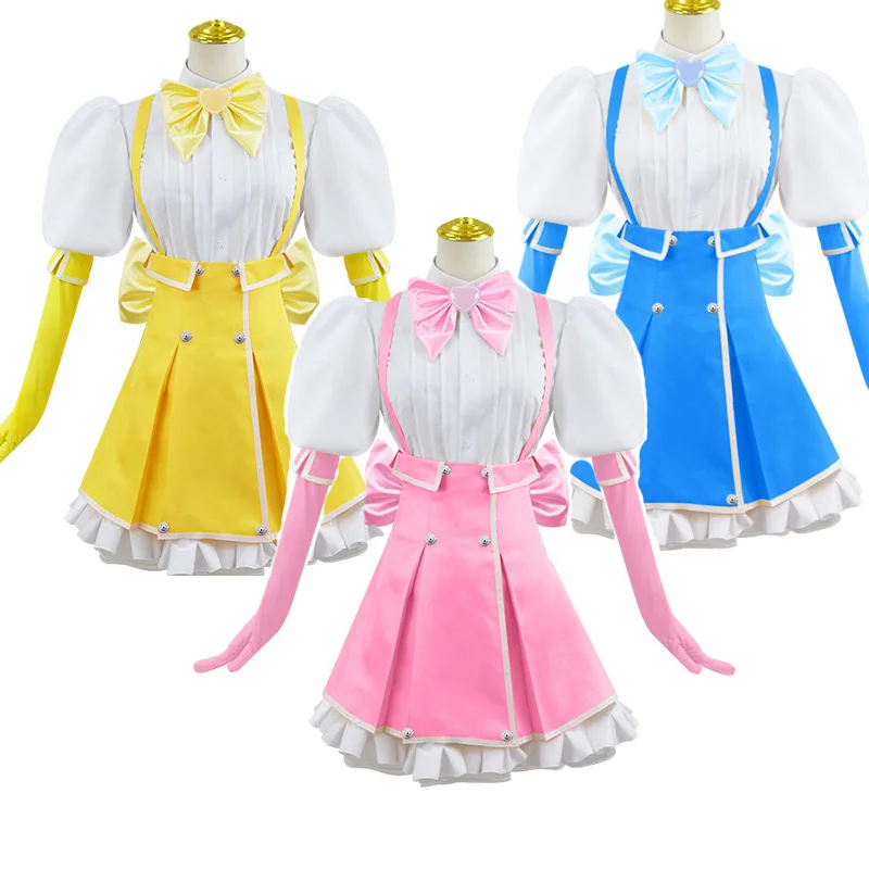 

Magical Girls Minakami Sayo Hanabishi Haruka Cosplay Tenkawa Kaoruko Magia A S M dress Costume Clothing