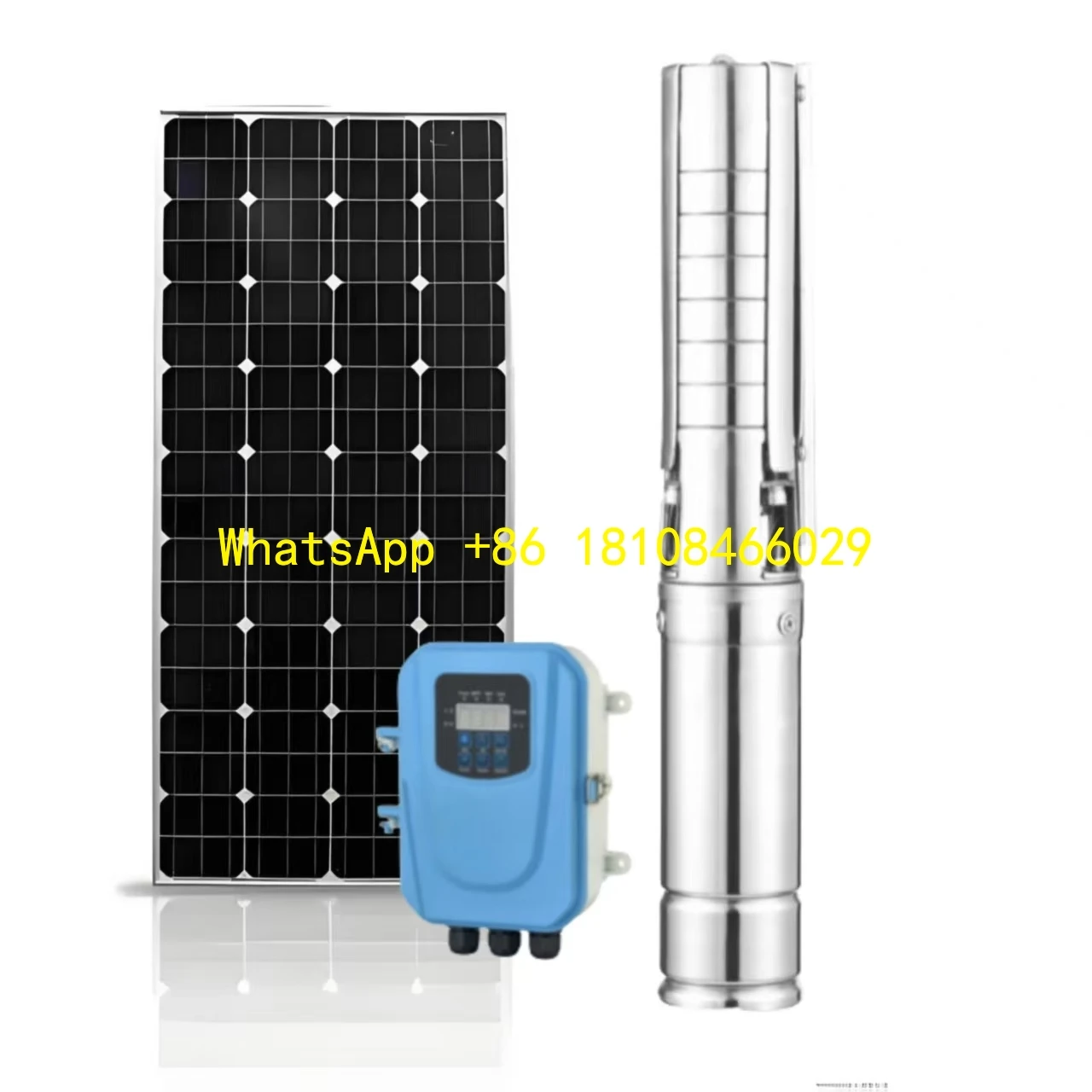 대유량 고양정 4JSC 48V 550W DC 48M 헤드 스테인리스 스틸 농업용 태양광 워터 펌프 기계