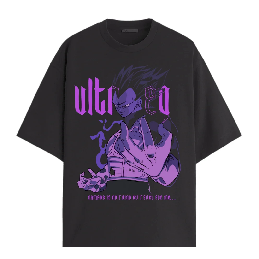 

2025 Summer Men Tshirt Black Leisure Japanese Anime Dragon Ball Graphic T-Shirt Hip Hop Streetwear Cotton T Shirt Unisex