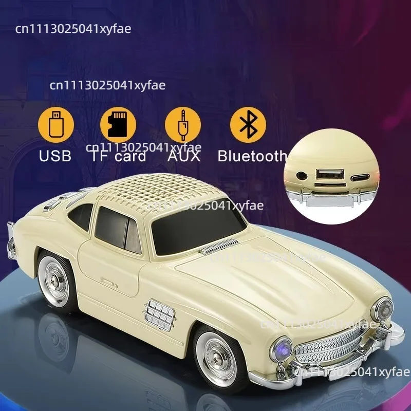 Retro Wireless Stereo Soundbox WS300SL, HIFI Powerful Sound Support TF Card U Disk FM Radio