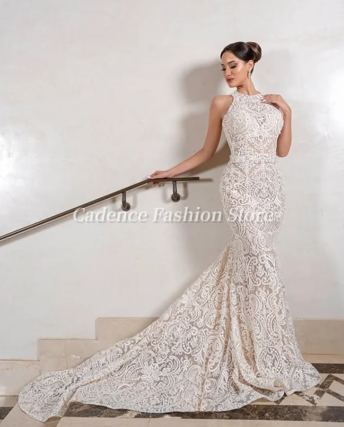 Великолепные свадебные платья без бретелек с открытой спиной и кружевной аппликацией, длинные свадебные платья длиной до пола, 2025 г.