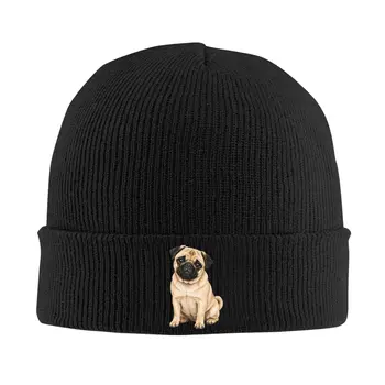 Cute Pug Knit Beanie 1