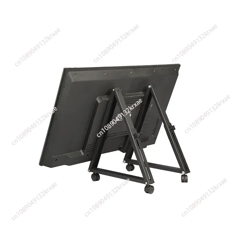 1 Pair Rolling TV Stand, Mobile TV Stand with Wheels for 32-55 Inch LED, LCD, Flat&Curved TVs, Angle Adjustable TV Cart
