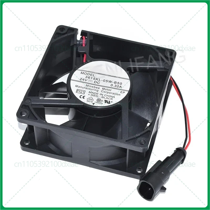New For NMB 3615KL-05W-B50 24V 0.32A 92*92*38MM 9cm Square Cooling Fan