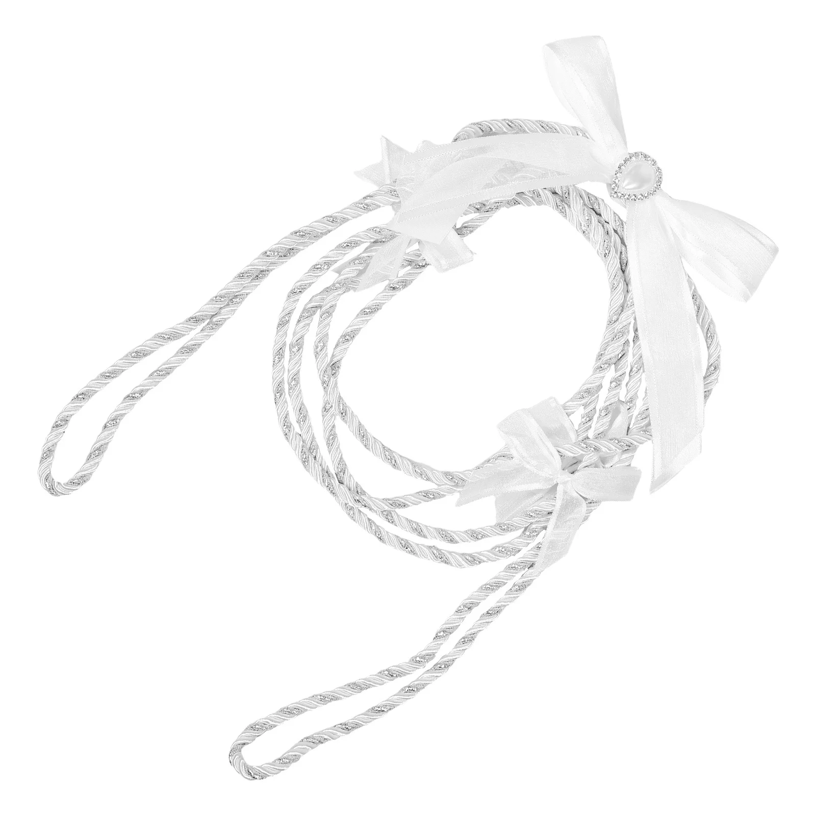 حبل لاسو الزفاف - حبل إيقاع يدوي أنيق للاحتفال - حبل توحيد الزفاف قابل لإعادة الاستخدام مع المعلقات - الزواج التقليدي #5