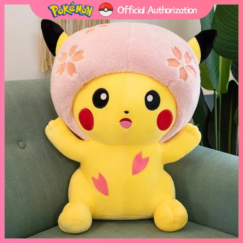 30CM-95CM Pokemon Pikachu Pluszowa zabawka Śliczna Sakura Kreskówka Wypchana kolekcja lalek Pamiątka Kawaii Anime Pokémon Zabawki Prezent urodzinowy