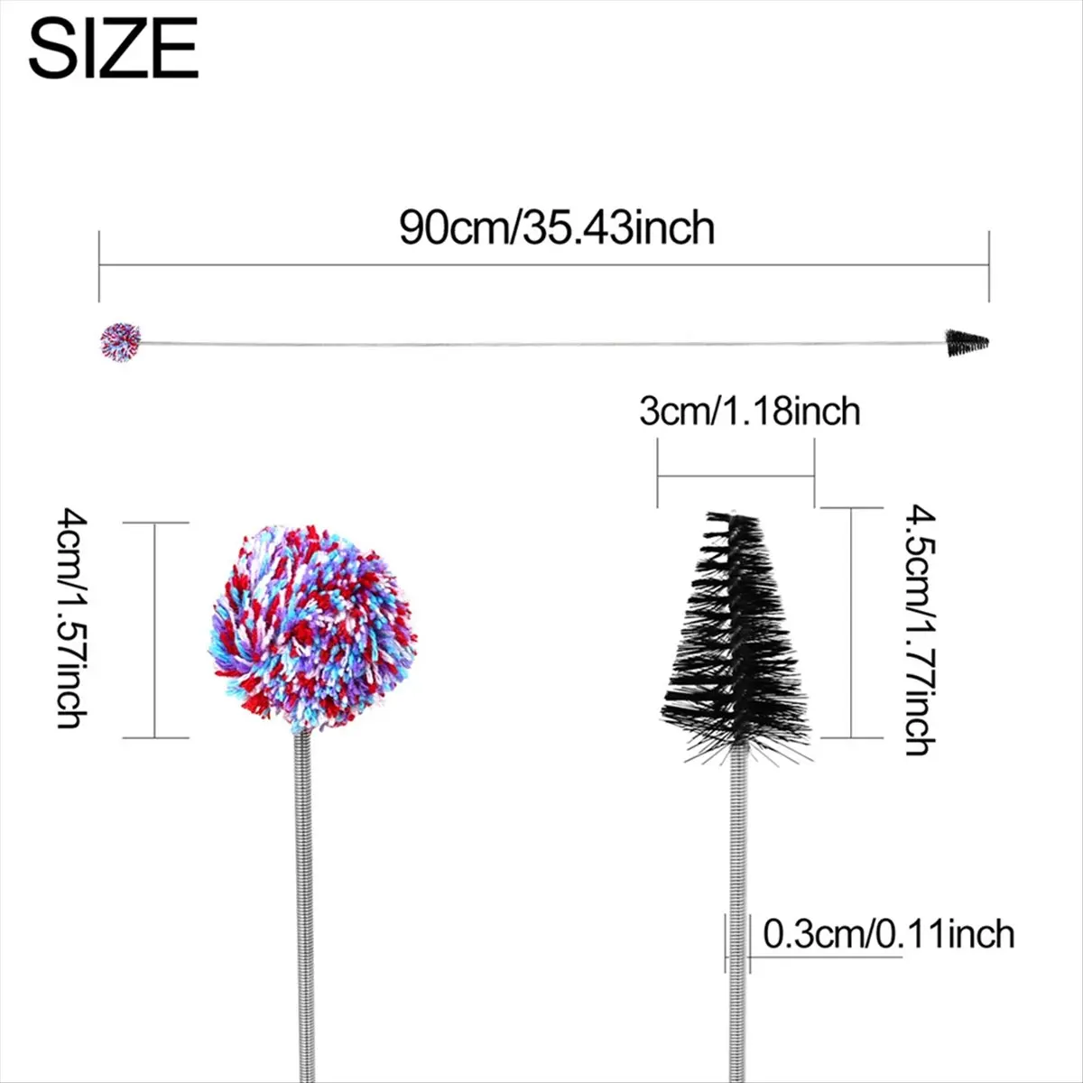 Top Sale Wind Instrument Cleaning Brush Brass Saxophone Inner Bore Brush Cleaning Line Instrument Cleaning Maintenance Brush