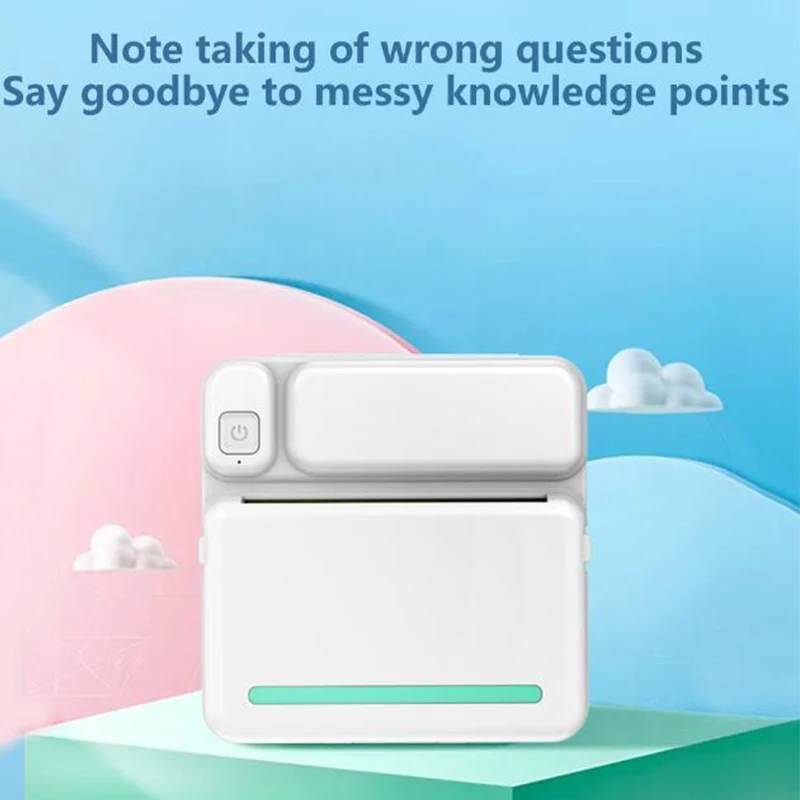 Mini Pocket Photo Printer Portable Thermal Printing Machine 200Dpi Wireless Bt Connection for Picture Lable Diy Handcraft List