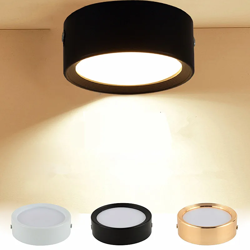 Ultra Thin LED Downlight DC12V 3W 5W 7W 9W 12W 15W 18W LED Spot Light Waterproof Surface Mounted LED Bedroom Ceiling Lamp