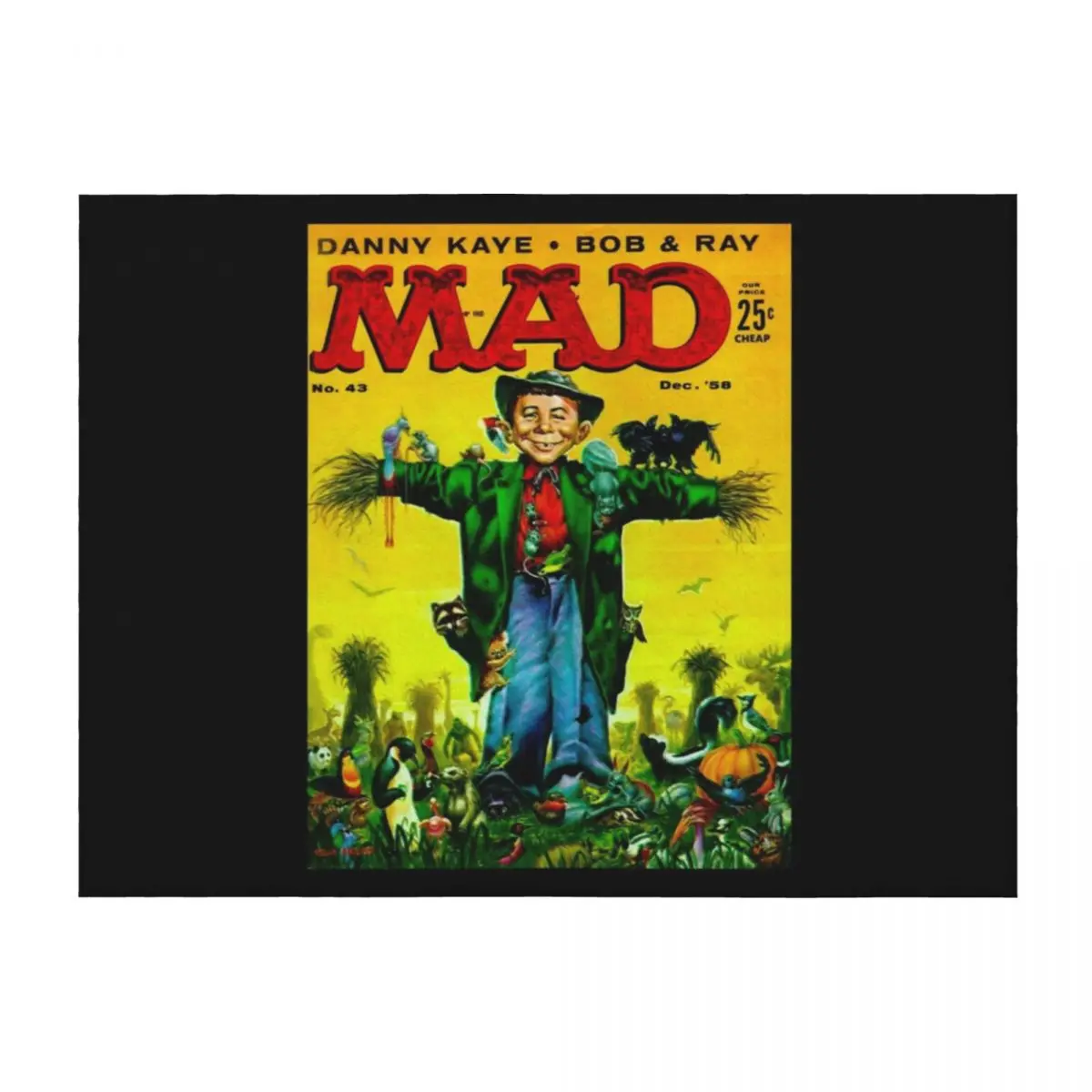 

IT'S TRUE, A CLASSIC MAD MAGAZINE COVER ART!!! Throw Blanket Furrys Blankets For Bed Luxury St Blankets