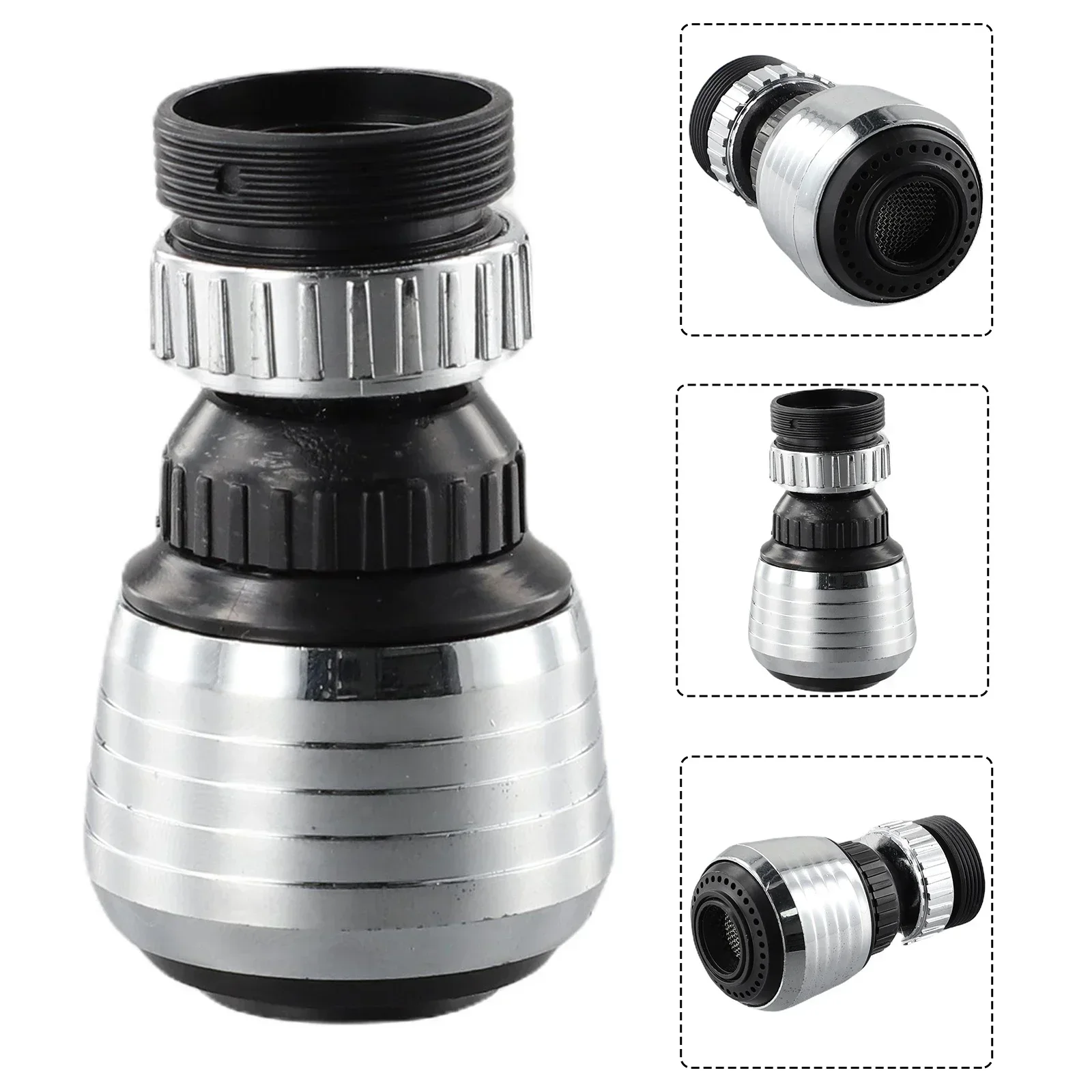 360 Degree Rotating Faucet Aerator Tap Water Saving Nozzle Filter 24 External Thread / 22 Internal Thread Faucet Splash Nozzle