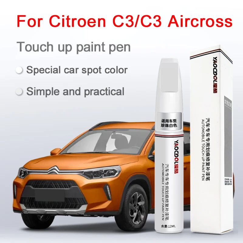 For Citroen C3/C3 Aircross Car Paint Paint Pen Citroen C3/C3 Aircross Increase Glossiness Varnish Scratch Removal Repair Tool