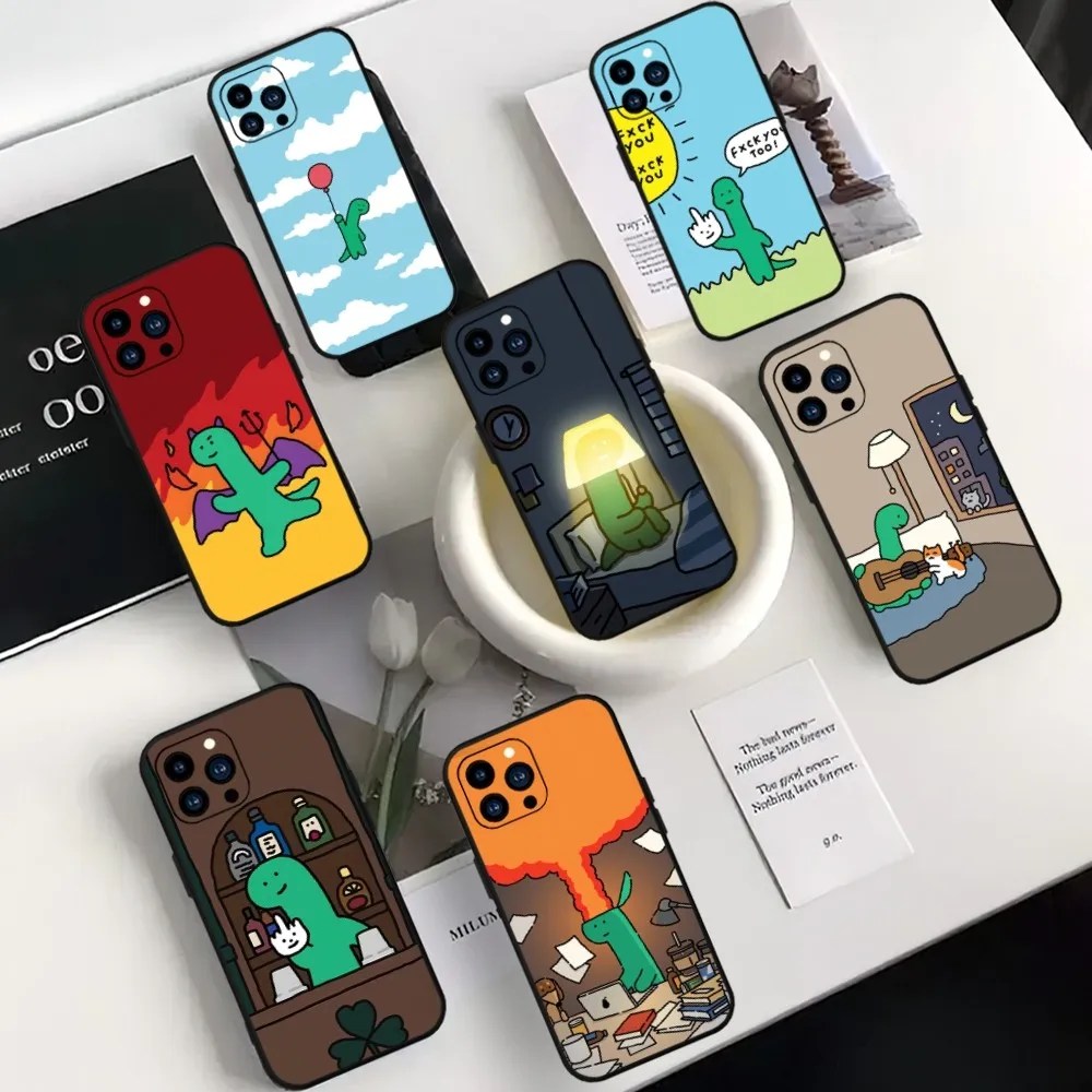 Korea Joguman Brachio Studio Art Phone Case For Samsung A42 A53 A73 A80 A91 S 4G 5G S10 Lite2020 Black Soft Shell