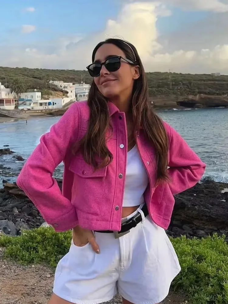 

HH женские куртки на пуговицах с отложным воротником и карманами, осень-зима, женское элегантное однотонное пальто, уличная одежда