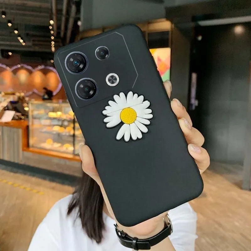 

Skinlee Case For Infinix GT20 Pro 5G Chrysanthemum Holder Silicone Shockproof Shell For Infinix GT10 Pro TPU Phone Cover