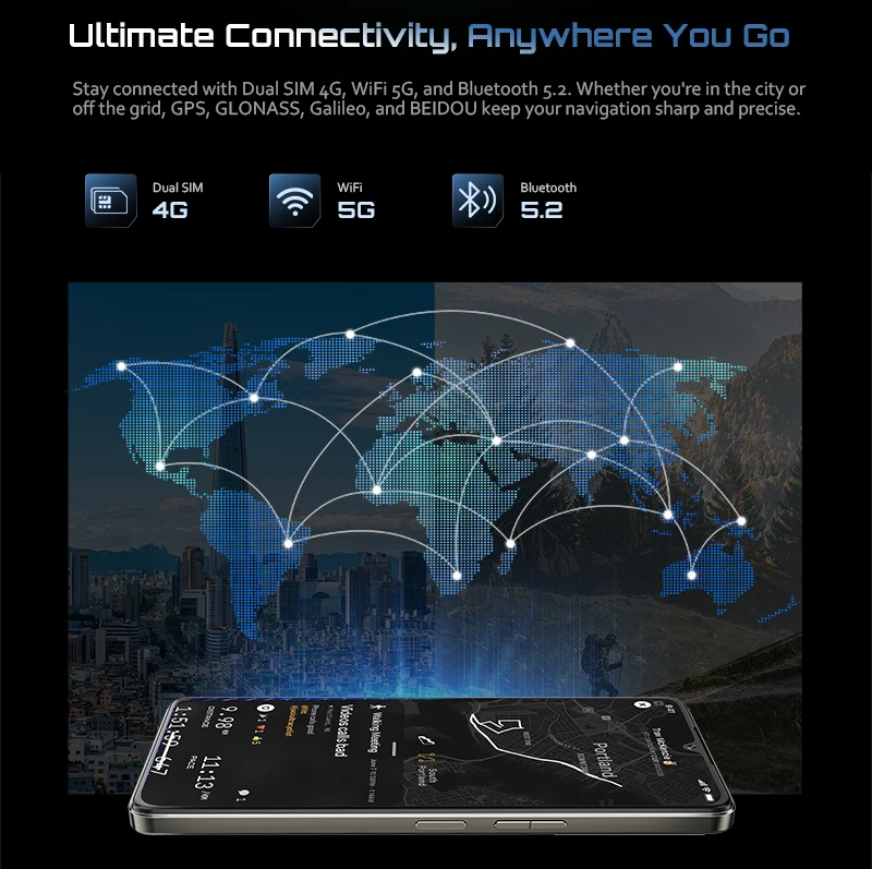 Cubot Android Smartphone P90, G100 Octa-core, 2.2GHz, Dual Speakers, 24GB+256GB, 6.88" 120Hz Screen, 64MP, 5100mAh,NFC, 4G Phone