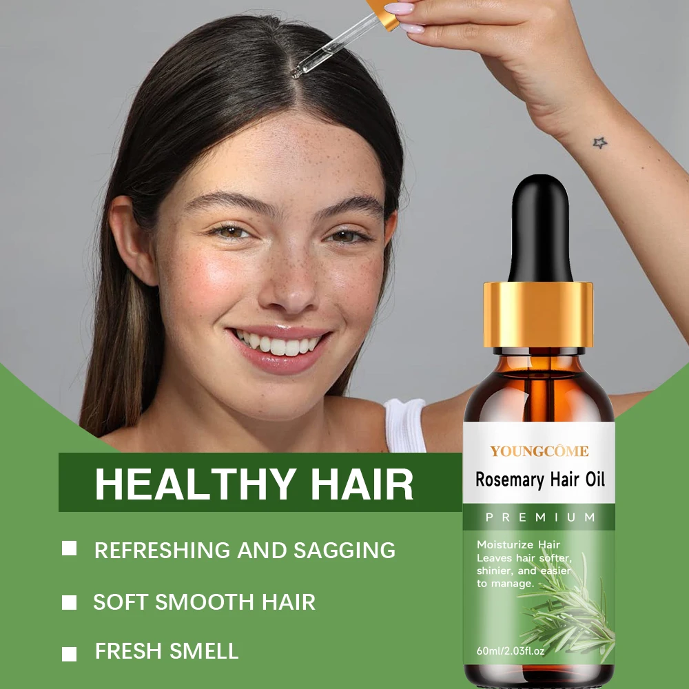  YOUNGCOME Rosemary Hair Mask Deep Conditioning Treatment Hydration for Dry and Damaged Hair Leaves Hair Silky Smooth and Shiny