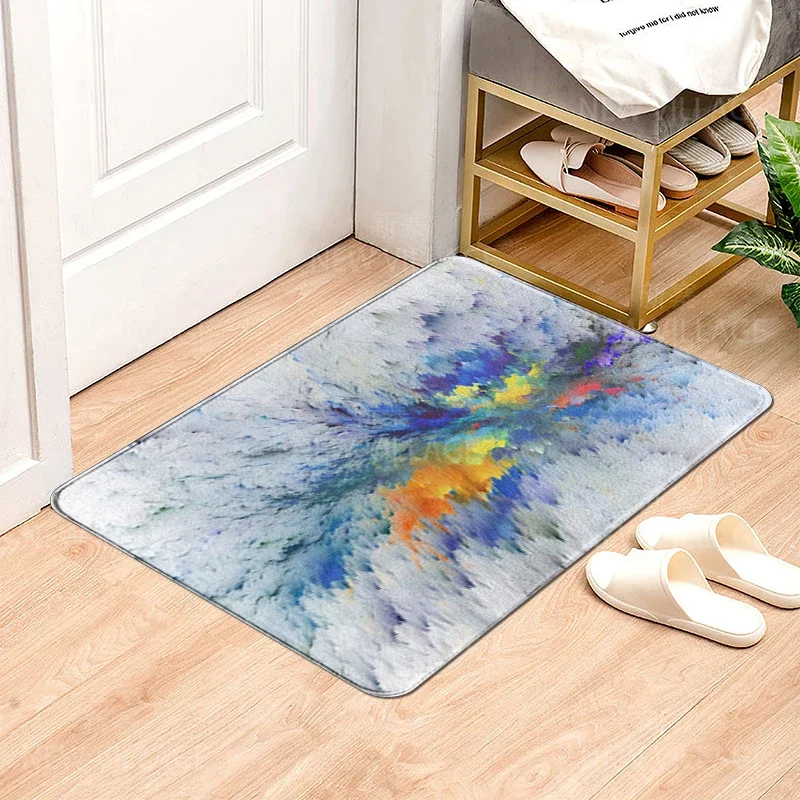 Anti-slip Bath Mat Bathroom Small Rug Shower Mat Home Decor Door Mat Kitchen Bedroom Entrance Room Mats boho abstract morandi