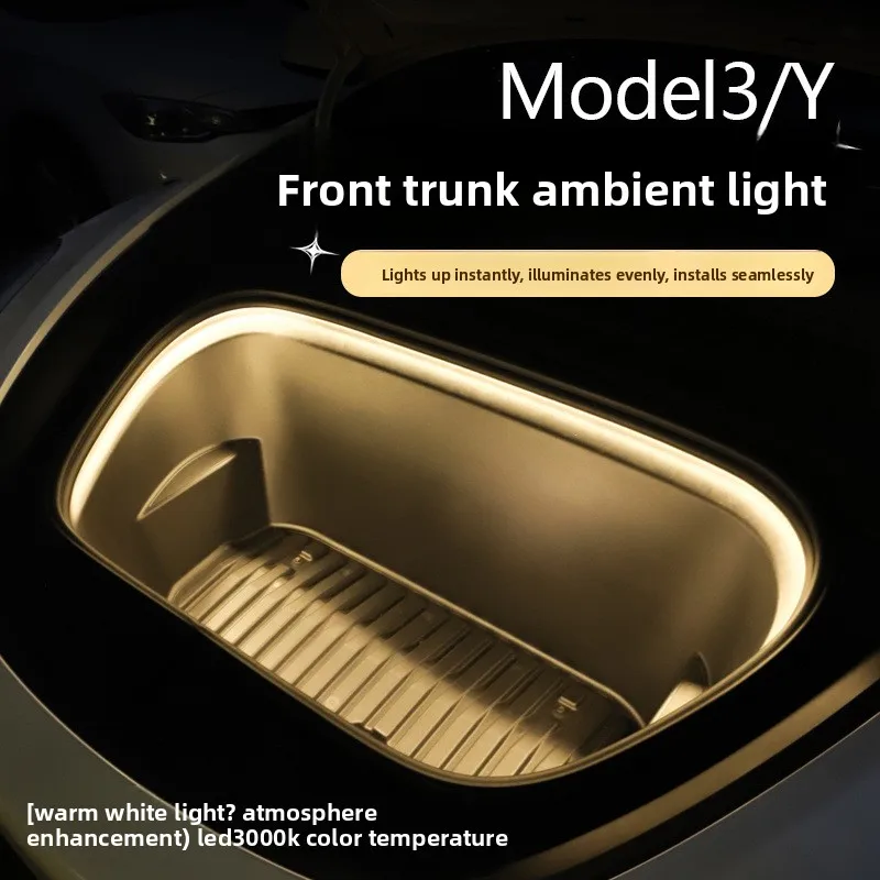 

Suitable for Tesla model 3/Y headstock ambient light Front cover ambient light with led strip