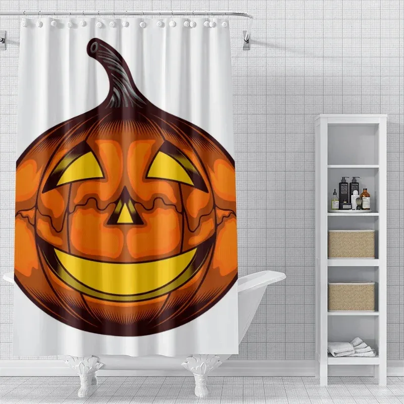 

ZYQ01Home decoration shower curtains bathroom waterproof curtain fabric Modern Nordic Living Room happy Halloween Autumn Pum6Bn%
