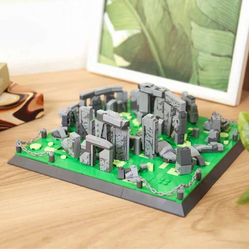 753PCS The Stonehenge Of Wiltshire England Building Blocks World Famous Architecture Bricks City Street View Toys Gifts For Kids