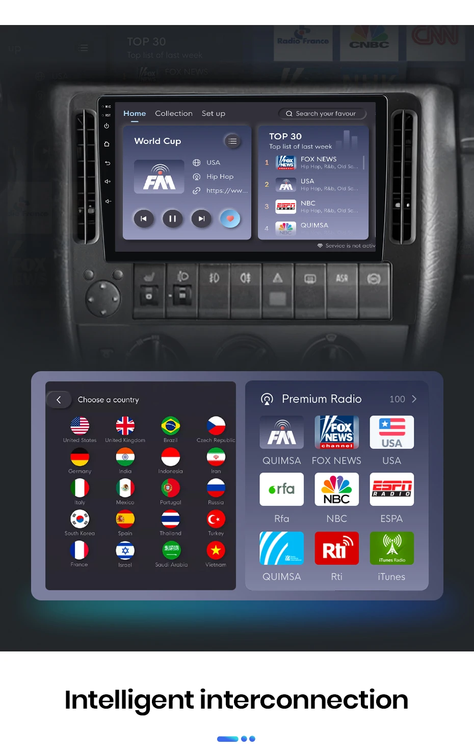 Junsun Kabelloses CarPlay Android Auto Autoradio für Audi C4 100 1998+ GPS Multimedia 2 DIN – Detail 11