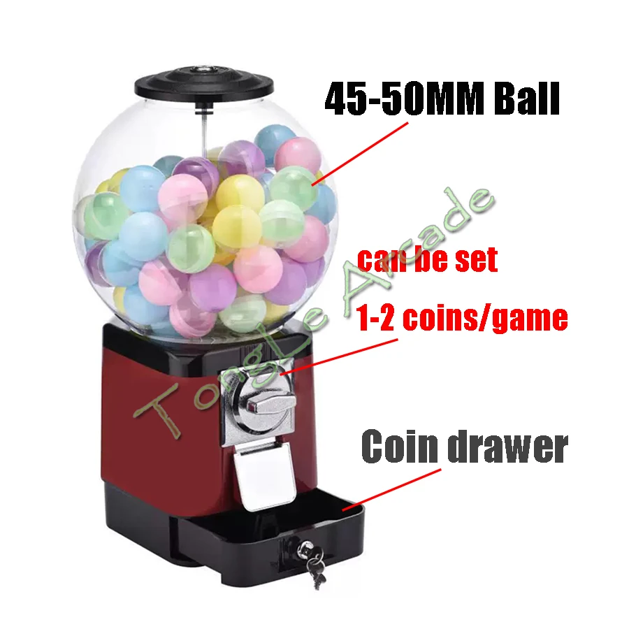 

Large Egg Twisting Machine for 45 - 50mm Ball, Coin Operated Lottery Interactive Machine, Coffee Capsule Arcade Vending