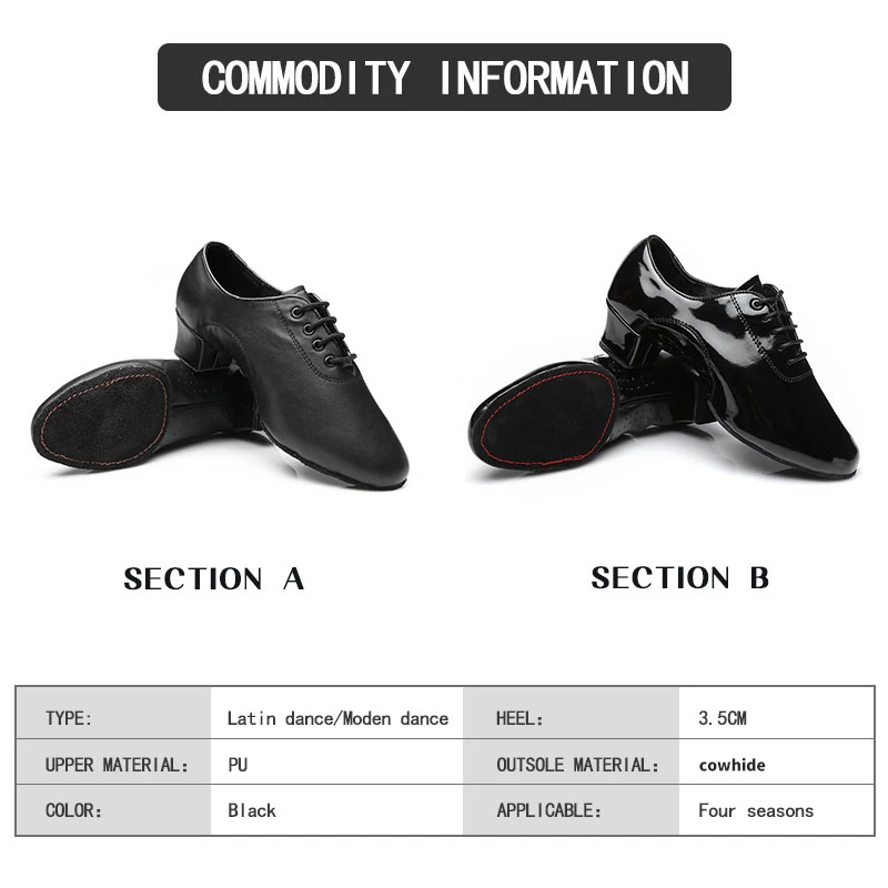 New Genuine Leather Shoes Men's Modern Latin Dance Shoes Dance Hall Tango Adult Standard Dance Shoes Dance Sneaker Jazz Shoes