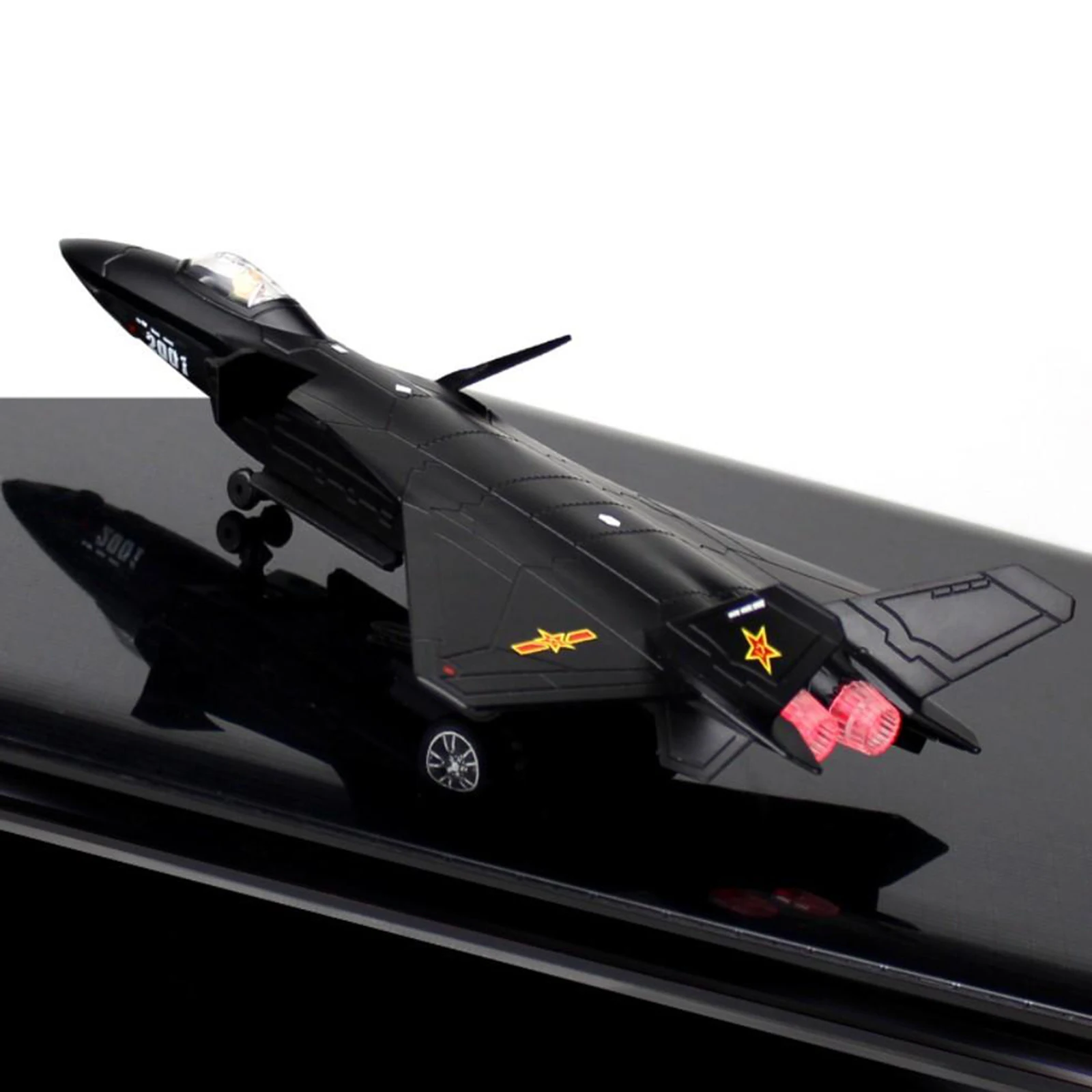 1:100 Fighter Aircraft Alloy J15 J-20 Fighter Aircraft Model 1/100 Scale Plane Toy with Display Stand Small Model Planes Gifts