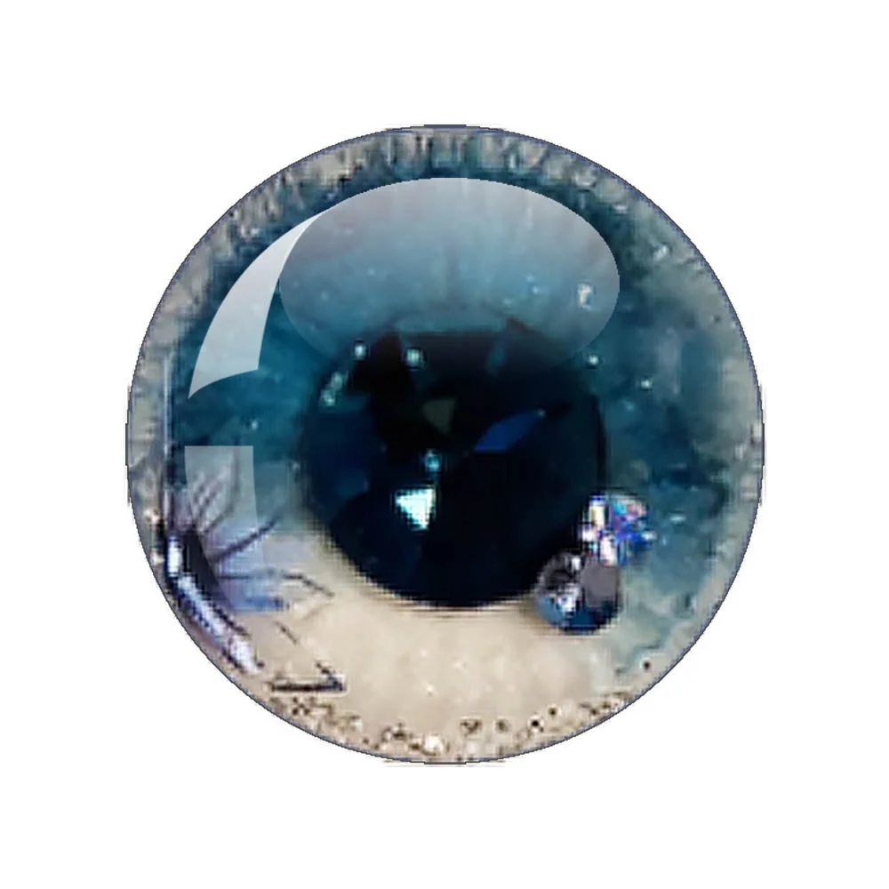 6 Pairs Glass Eyes for Doll Crafts & Jewelry - close-up view