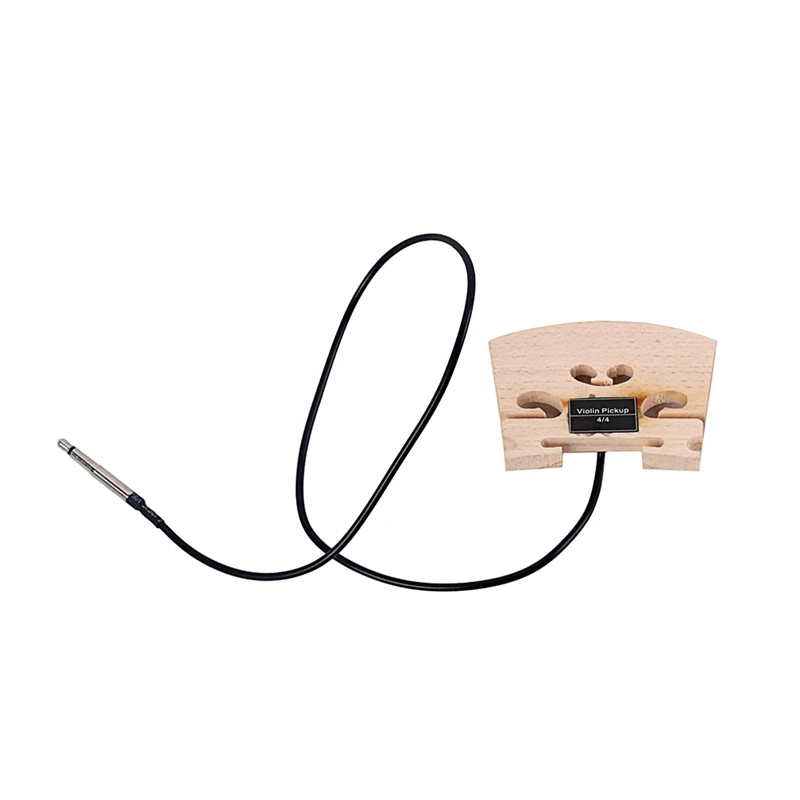 1Pcs Violin Bridge With Internally Mounted Piezo Pickup For 4/4 Full Size Electric Violin Parts Replacement