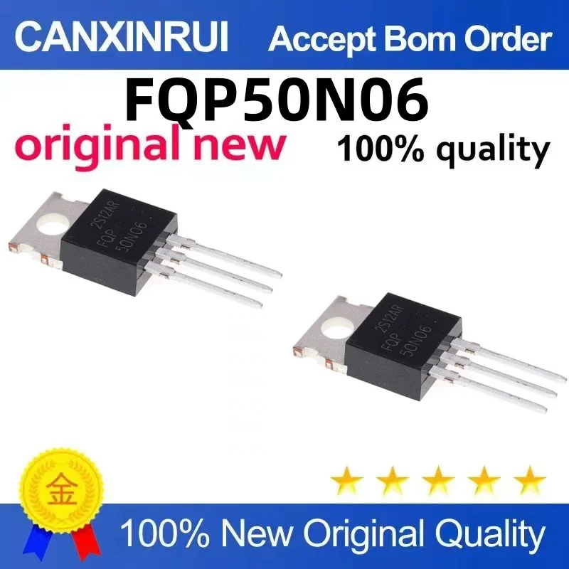(10-300 piezas) Nuevo en stock FQP50N06 50N06 TO220 MOSFET, disponible para comprar individualmente, se puede pedir directamente.