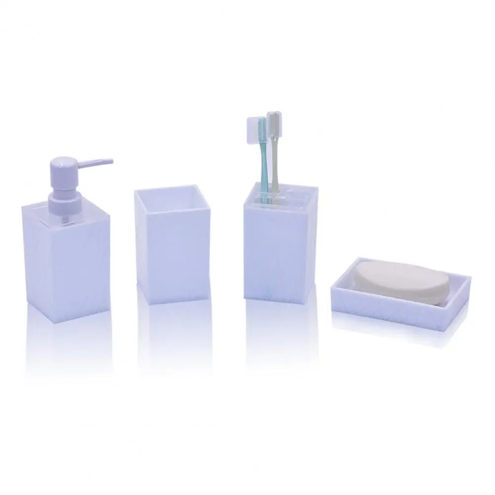 Elderly-friendly Bathroom Accessories Acrylic Bathroom Accessories Durable Acrylic Bathroom Set with Shatterproof for Soap for A