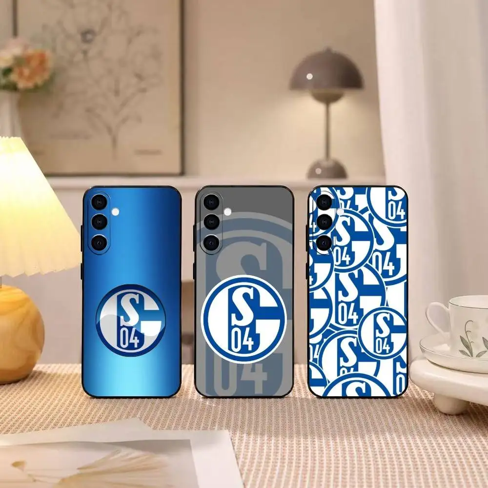 Football Club S-Schalke 04 gift  Phone Case Black Silicone Soft For Samsung Galaxy A73,A72,A71,A70,A53,A52,A51