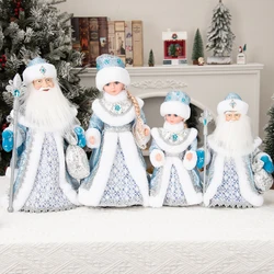 New Year Christmas Santa Claus Doll Figurine For Home Decor Accessories Navidad Tree Ornaments 40/30cm Big Standing Figure 2026