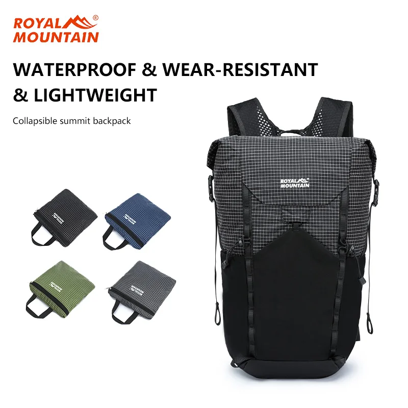 Royal Mountain Brand New 20L Foldable light weight backpack suitable for hiking daypack backpack UHMWPE fabric