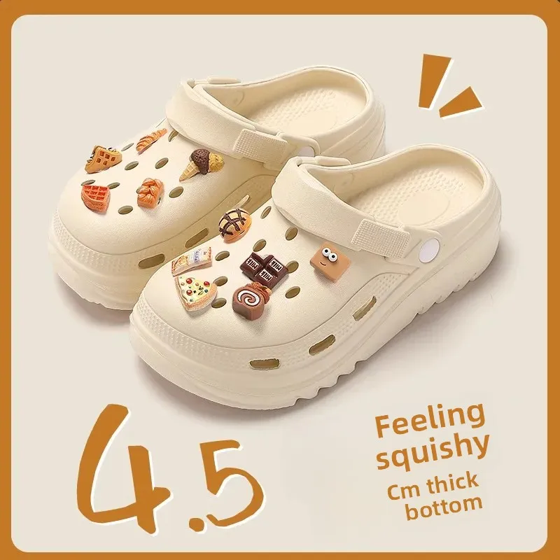 إيفا الكرتون سميكة القاع قباق الأحذية النسائية نمط حار بيع الموسم جديد الصيف أزياء ملابس خارجية زيادة رئيس الشاطئ