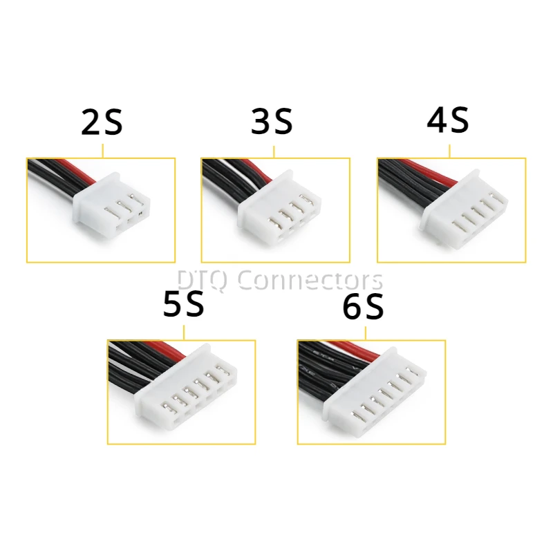 JST-XH2.54mm 1S 2S 3S 4S 5S 6S 8S bateria Lipo kabel zabawka do utrzymywania równowagi z ładowarką złącze B6 przewód z wtyczką 22AWG 10cm 15cm 20cm