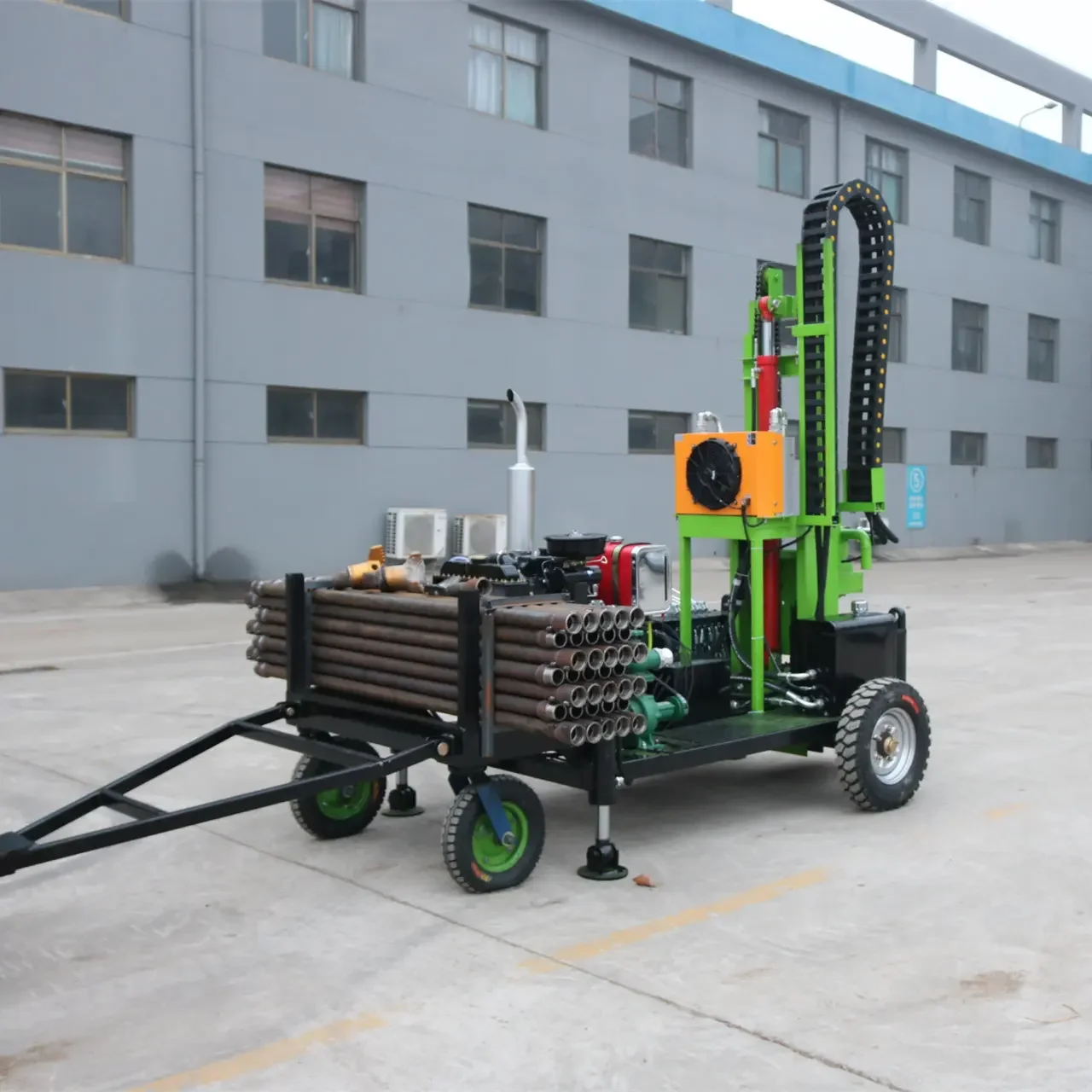 2025200m Deep Hole Water Well Drilling Rig With Mud Pump for Worldwide Underground Borehole Machine Equipments