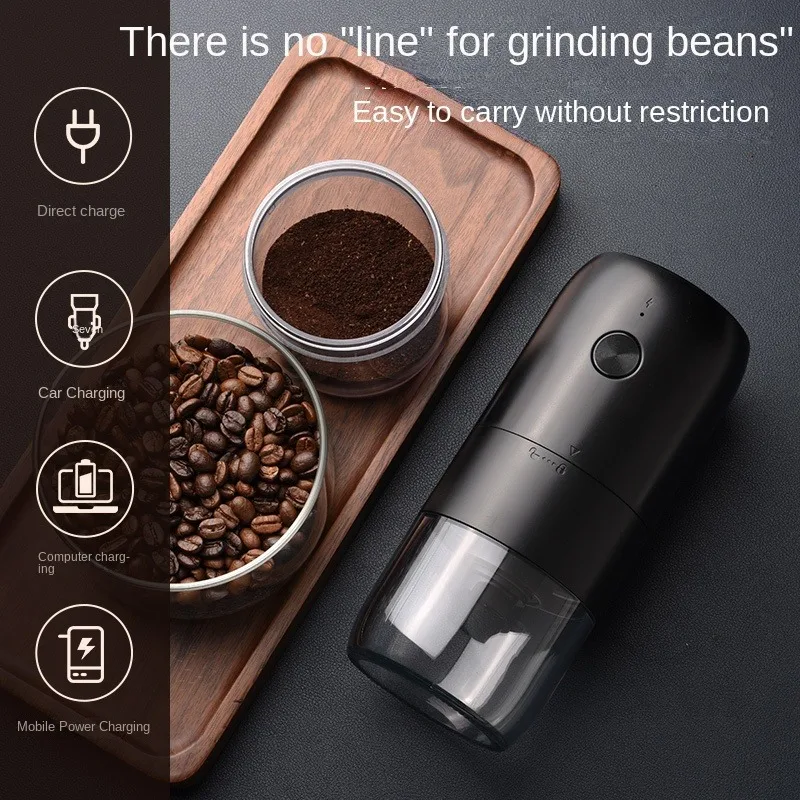 Portable Coffee Grinder Electric USB Rechargeable Home Outdoor Blenders Profession Adjustable Coffee Beans Grinding for Kitchen