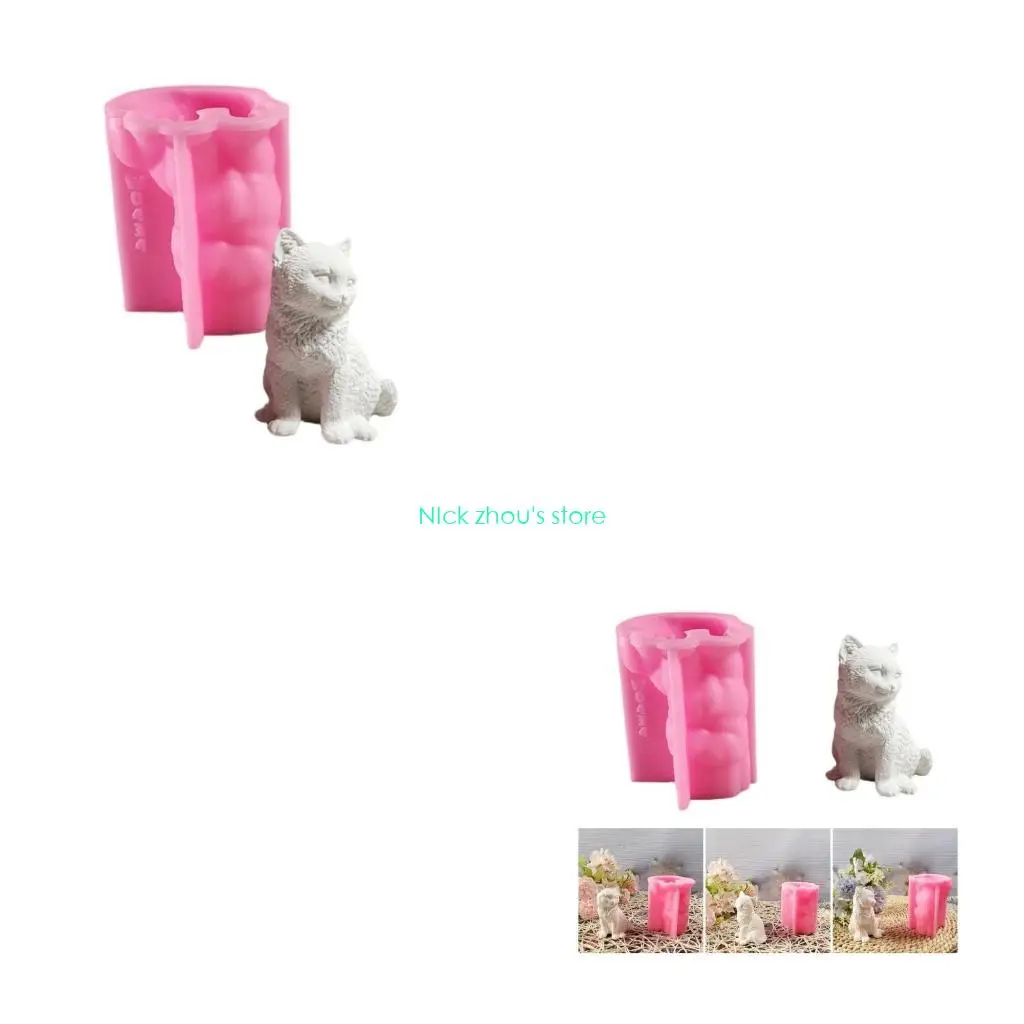 

E15E уникальные 3D украшения для кошек, форма для рукоделия, нежные украшения в форме кошек, силиконовая форма для изготовления