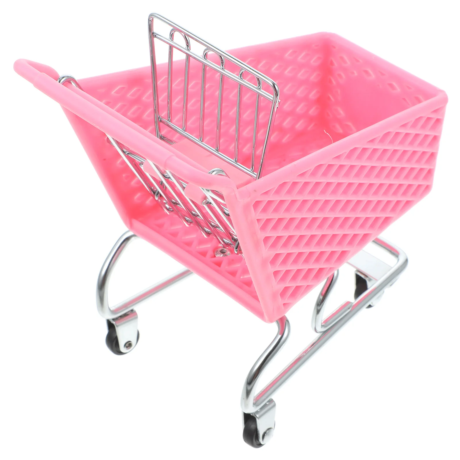 Shopping Cart Storage Basket Carts Toy Room Organizer Mini Iron Holder Artware Rought Toddler Baskets